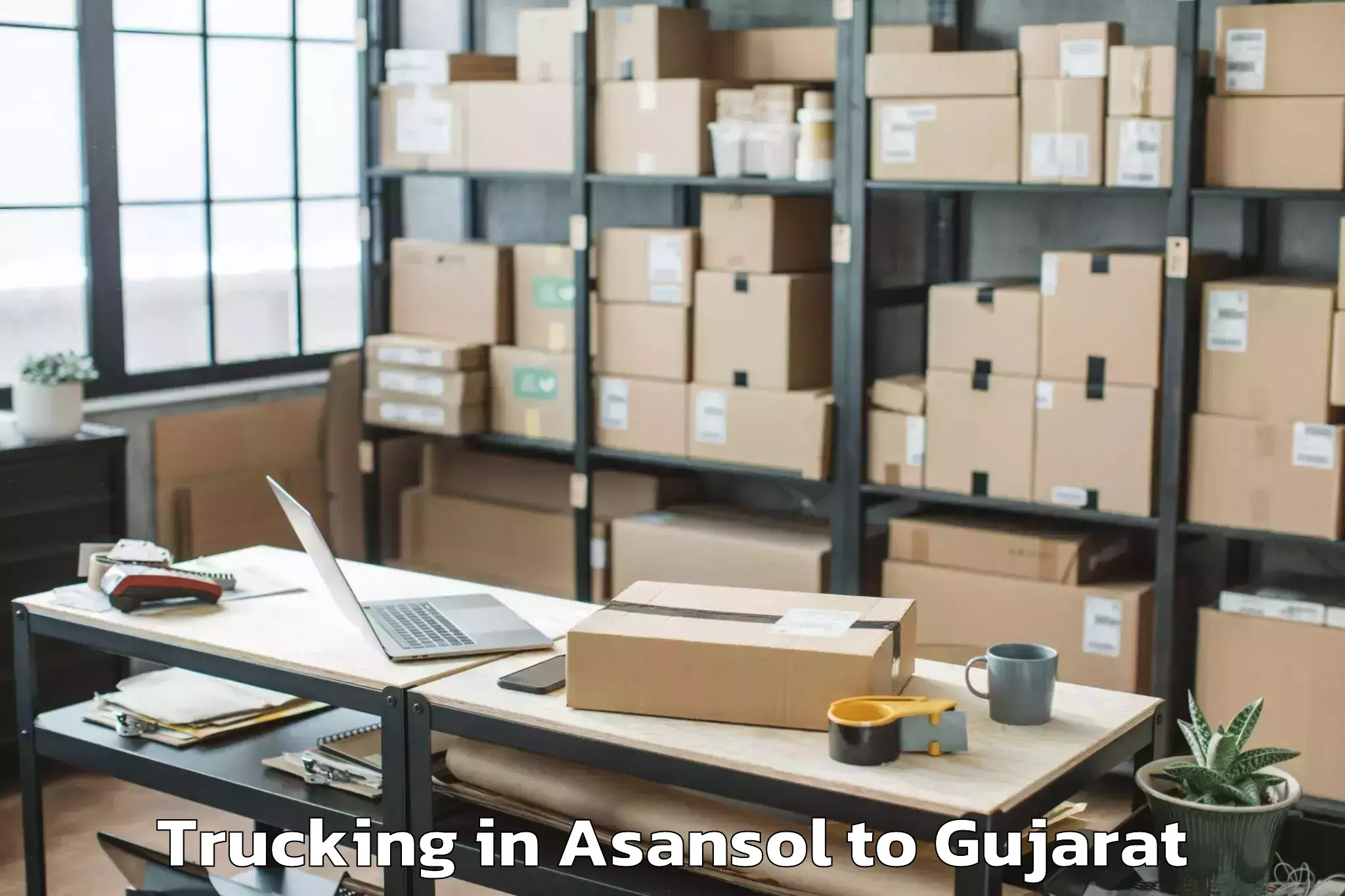 Get Asansol to Girgadhada Trucking